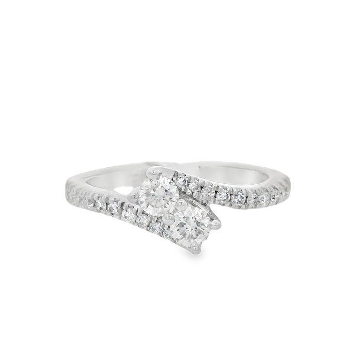 14K White Gold 0.40ct. Diamond Fashion Ring