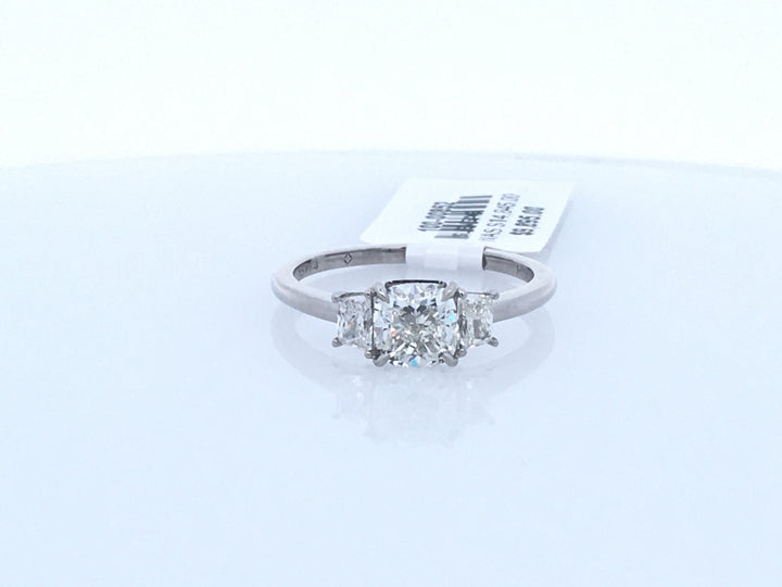 Platinum 1.00Ct Diamond 3 Stone Engagement Ring