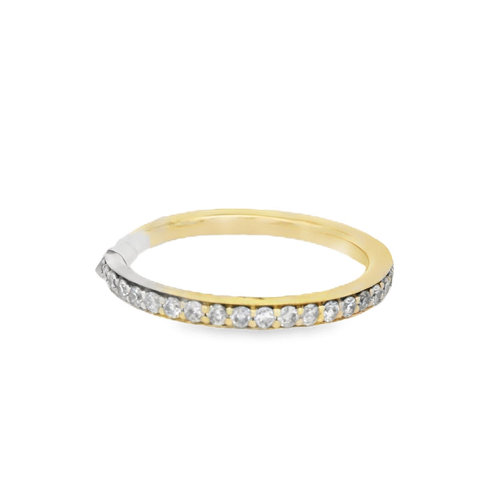 14K Yellow 0.25ct Diamond Women's Wedding Band