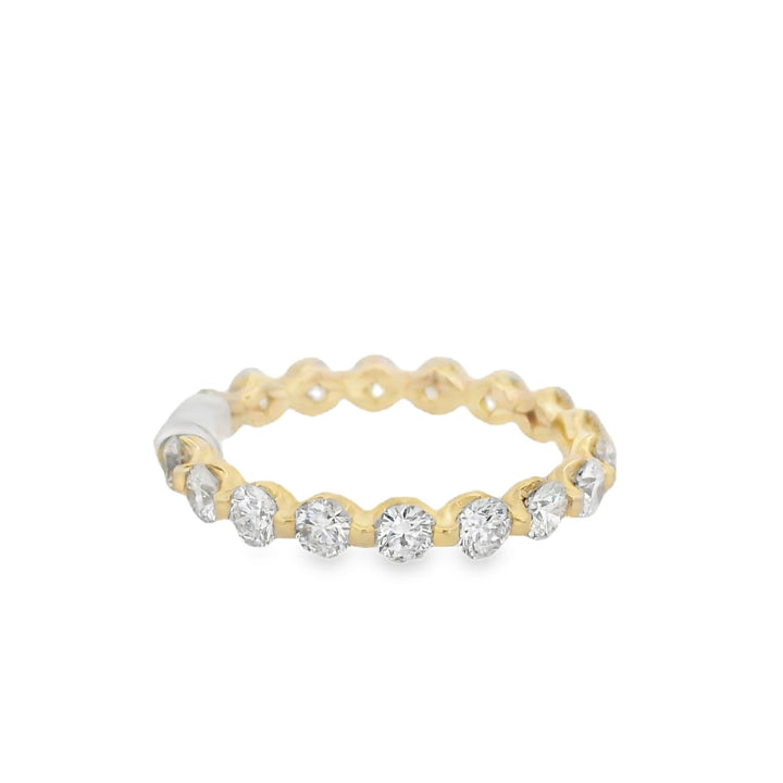 14K Yellow Gold 1.50ct Diamond Anniversary Women's Wedding Band