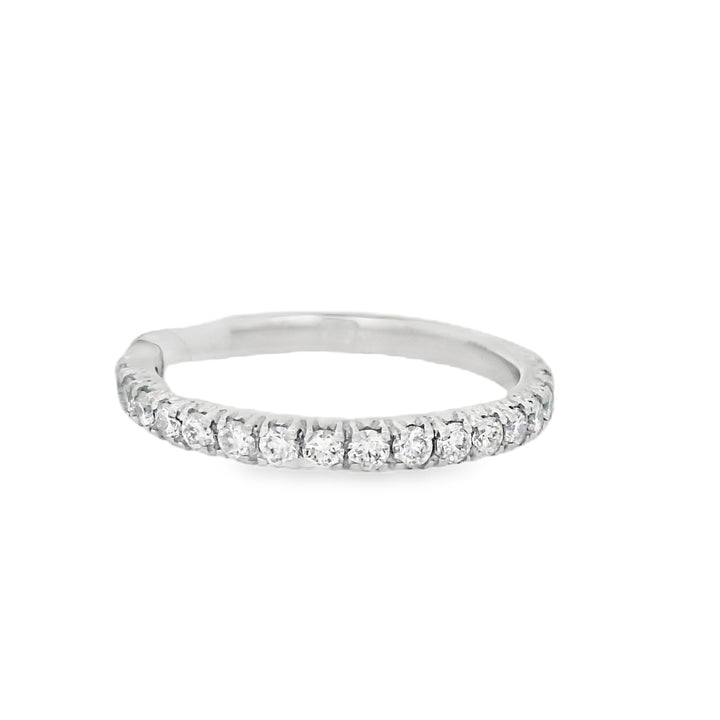 Platinum 0.30ct Diamond Four Prong Women's Wedding Band