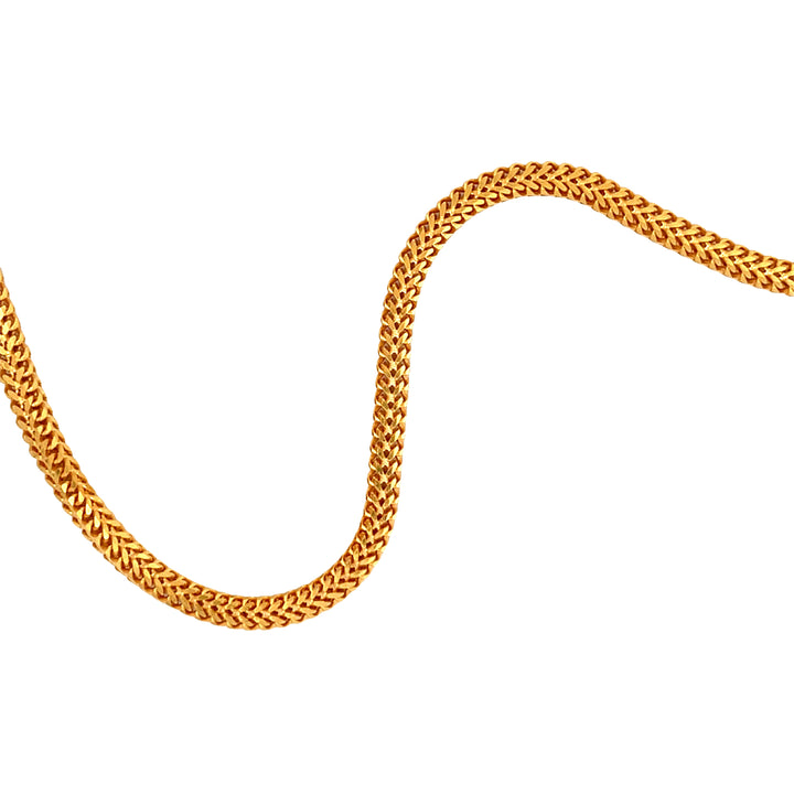 22K Yellow Gold Heavy Luxury Thick Link Chain Necklace