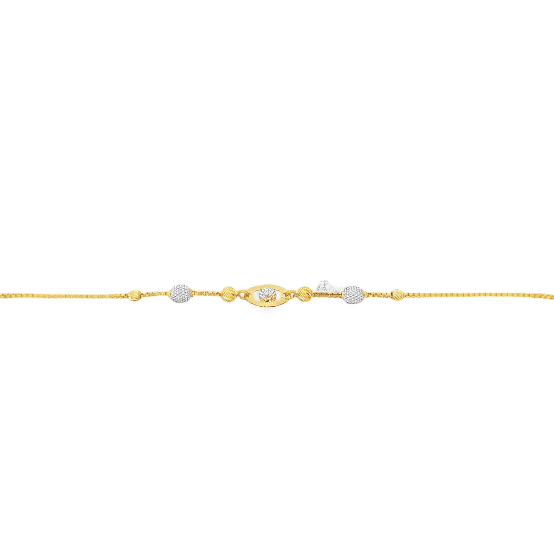 22K Yellow Gold Indian Beaded Luxury Bracelet (7)