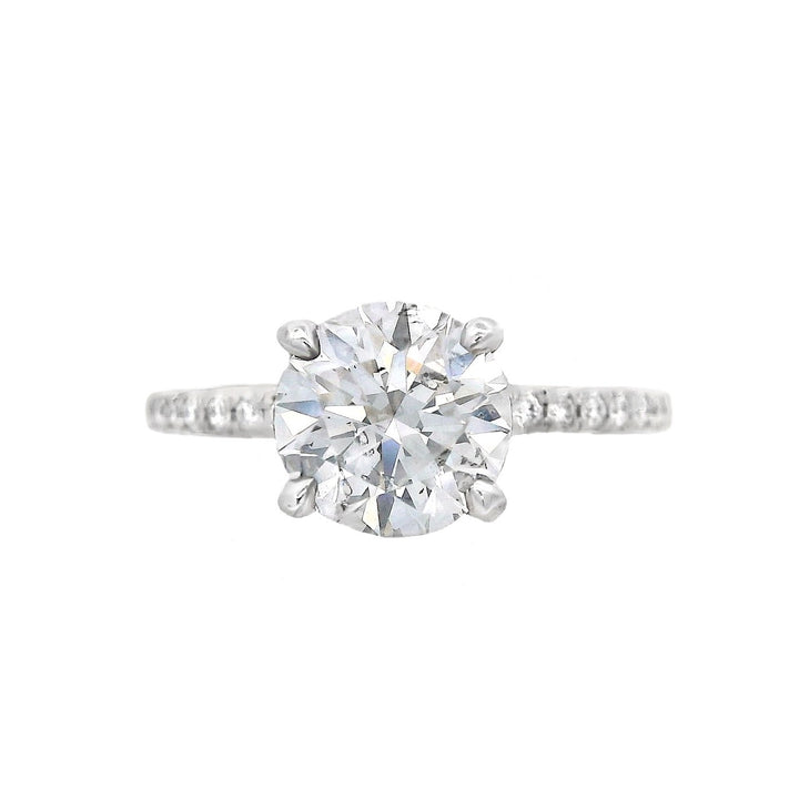 14K White Gold 1.27ct Round Diamond Solitaire Ring