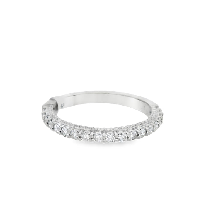 Platinum 0.36ct Diamond Shared Prong Women's Wedding Band