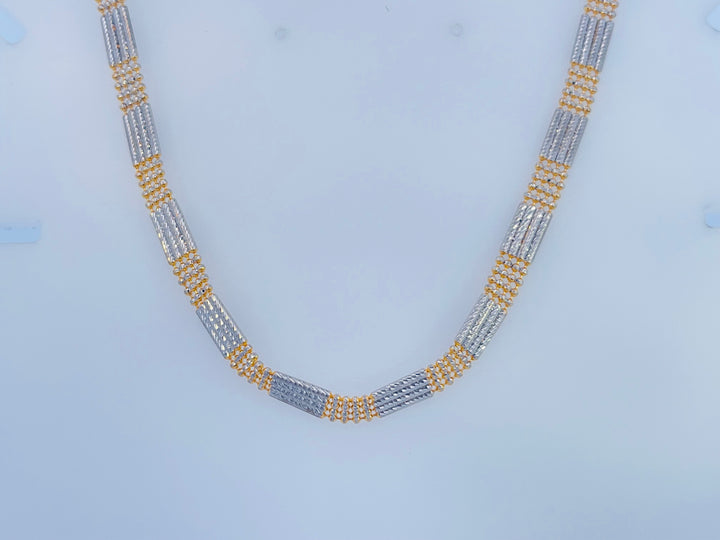 22K Yellow Gold Traditional Indian Necklace, 16 Chain