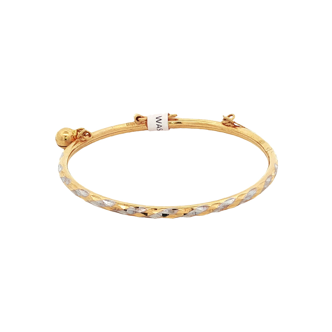 22K Yellow Gold Delicate Baby Charm Bracelet